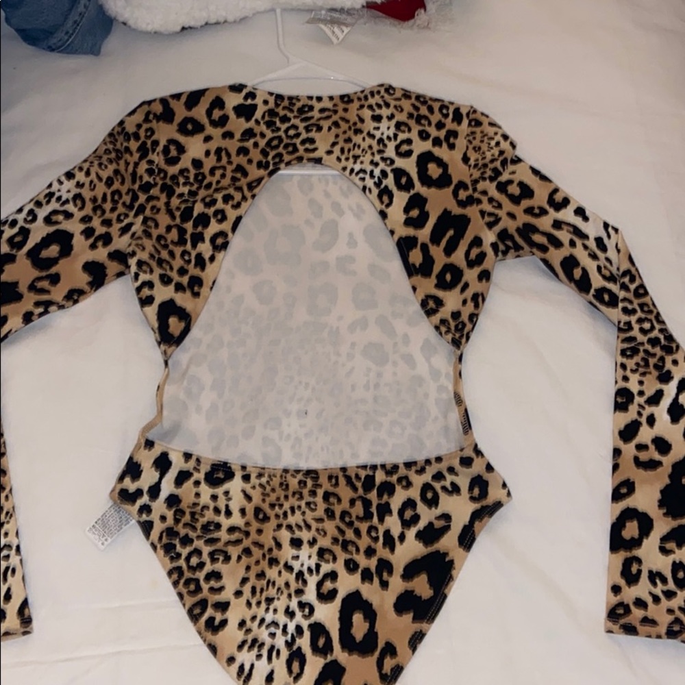 FOREVER 21 TIGER PRINT BODY SUIT